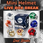 AFC EAST (4 NFL TEAMS) signed/autographed football mini-helmet LIVE BoxBreak