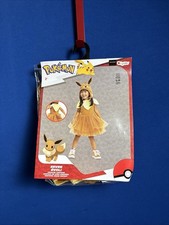 Pok mon Halloween Eevee Evoli Toddler Costume S/P 2T New Sealed Adorable