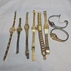 Vintage Womens Petite Wrist Watch Lot Of 8 Elgin Seiko Citizen Lorus Armitron
