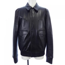 Dior Homme Leather Jacket Men Black Lambskin Size 48 Vintage B Grade