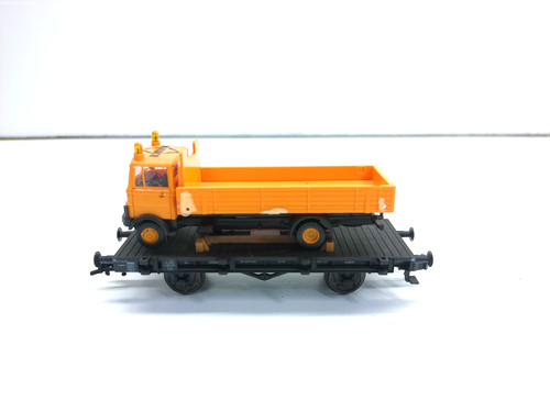 Fleischmann H0 5259K Flachwagen mit Ladung - DB - ohne OVP # 7608 | Zustand: Gebraucht