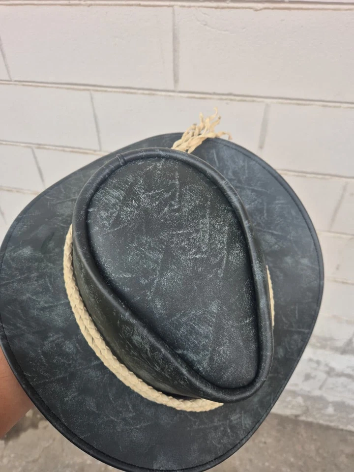 Arthur Morgan Replica  Cowboy Hat  Handmade Real Cowhide Leather Western - Image 3 of 4