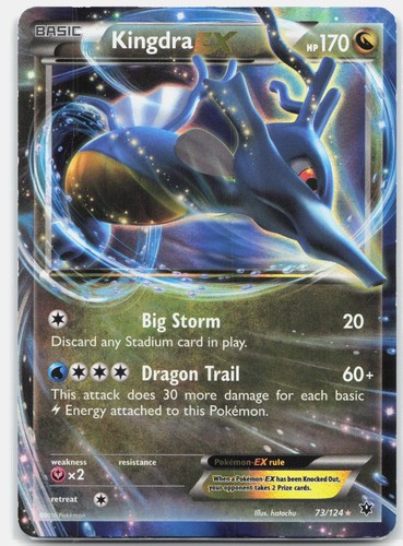Kingdra EX 73/124 XY - Fates Collide Ultra Rare Holo