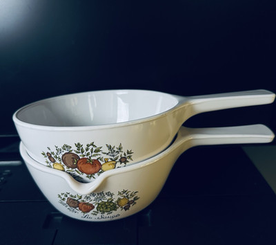 Vtg Corning Ware Spice of Life P-82-B and P-89-B Set of 2
