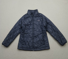 Patagonia Nano Puff Jacket Kids Youth Medium 10 Blue Quilted Full Zip Boys Girls