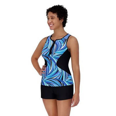 ZeroXposur Ladies Scuba Tankini Swimsuit Size S Blue | eBay