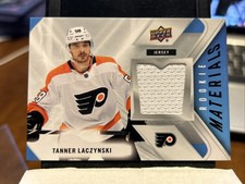 Tanner Laczynski Rookie #RM-TL 2021 Upper Deck Rookie Materials Hockey