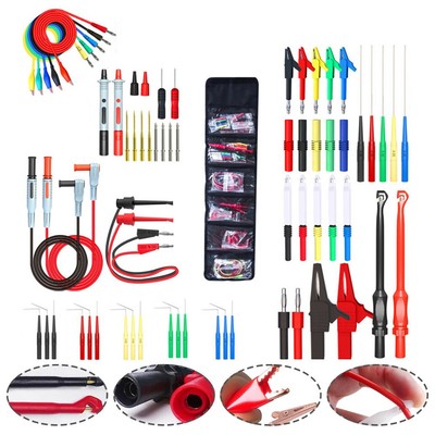 61 teiliges Back Probe Set mit Multimeter Ersatzsonden und Bananenstecker