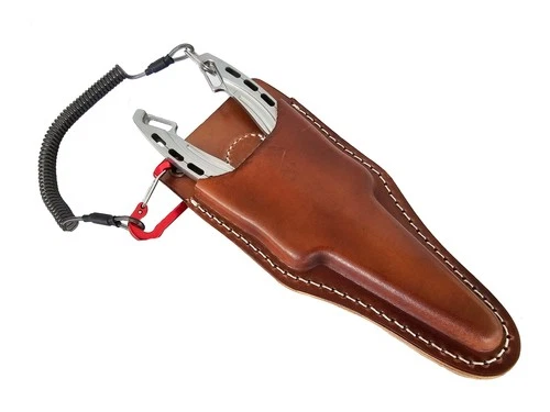 7 1/2" STAINLESS STEEL FISHING PLIERS WITH LEATHER SHEATH