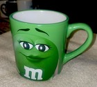 M&M's Green Girl Coffee Mug Cup 2016 Mars Candy Ceramic Large 16oz  — photo 1