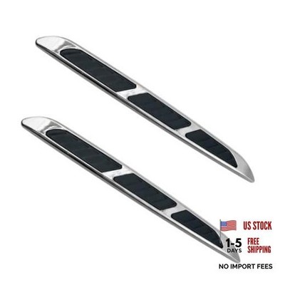 Car Air Flow Hood Vent Decoration Cover, Shark Gill Automotive Hoods Sliver617