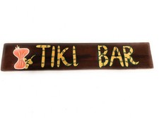 Wooden Tiki Bar Sign 20" - Tiki Bar Decor dpttikibar1