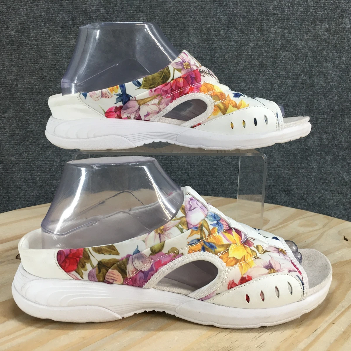 Easy Spirit Sandalo Glenni Donna – Bianco, Leggero Con Supporto Dell'Arco (Taglia 38 EU)