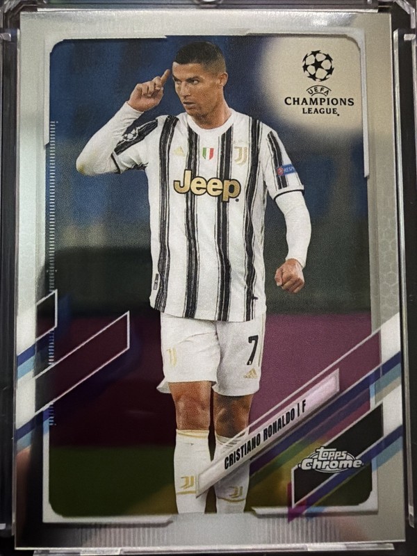 2020-21 Topps Chrome Uefa Champions League - Cristiano Ronaldo #100 Refractor