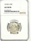 1918-S Standing Liberty Quarter : NGC AU58FH