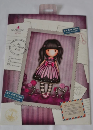 Santoro London Gorjuss Doll Collection Sugar And Spice A4 Decoupage Pack