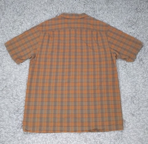 Columbia Men's Orange Plaid Button Up Shirt Size XL Outdoors Fishing - Picture 3 of 8