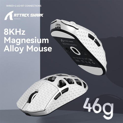 ATTACK SHARK R3 46g Magnesium Alloy Mouse, PixArt PAW3395 BT/2.4G/Wired,26000DPI - Picture 58 of 64