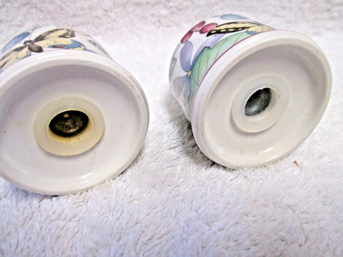 Villeroy & Boch Catalina Salt and Pepper Shakers Fruit Butterfly Border - Picture 4 of 4