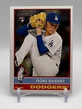 Roki Sasaki ROOKIE - 2025 Topps Heritage #224 Los Angeles Dodgers
