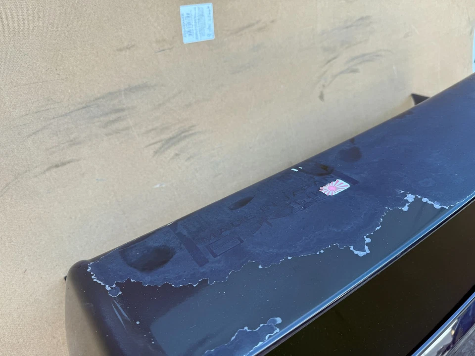 SUBARU WRX STI 04-07 OEM TRUNK LID DECK WITH BRAKE LIGHT & SPOILER WING (PURPLE) - Image 4 of 4