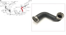 Turbolader Ladeluftkühler Schlauch für Nissan Pathfinder R51 2.5DCi (01/2005