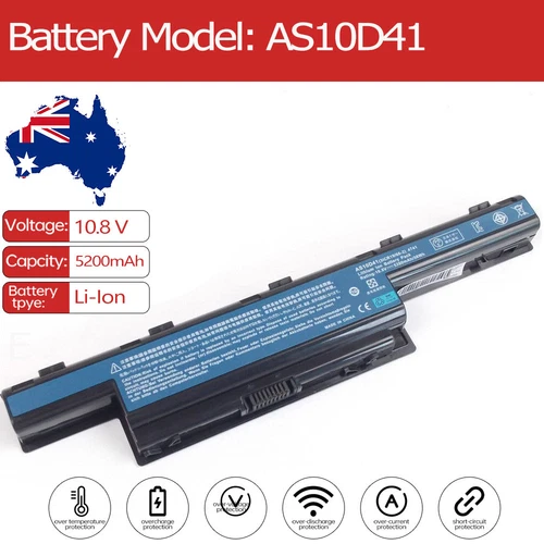 Laptop Battery for Acer 7740-5454G32MNSS TM5740-332G25Mn AS5741-332G25Mn AS10D3 - Picture 1 of 6