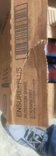 Ensure Plus Strawberry Nutrition Shake With Fiber Shakes 24- 8 Ounce Bottles