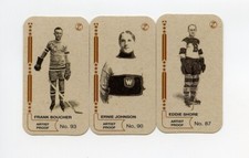 #2200344 FRANK BOUCHER ERNIE JOHNSON EDDIE SHORE HOF Hockey Card Lot