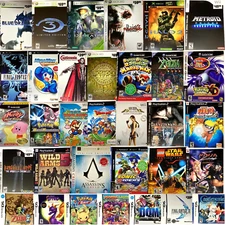 Video Game Promo Box Cover Art Xbox, 360 GC Wii DS PSP PS2 PS3 Official Vintage 