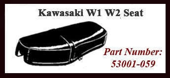 [A493] FUNDA ASIENTO KAWASAKI W1 W1SS W2 W2SS W2TT 66'-69' [KVSES] Foto 2 de 4