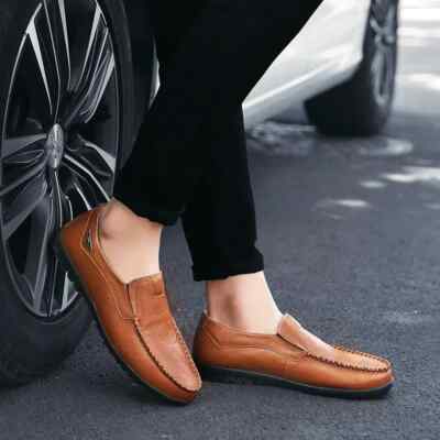 Men Dress Shoes Leather Men's Shoes Sale Formal Shoe Men's Cowhide Loafers  | eBay