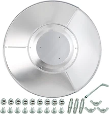 Patio Heater Reflector Shield, Aluminum Heat Reflector Shield Top for Propane Ou