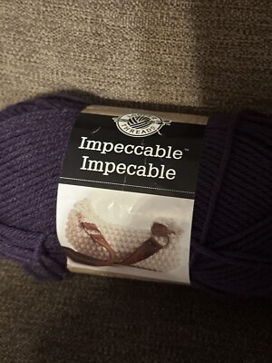 Loops & Threads Impeccable Amethyst Purple 4.5 Oz Knit Crochet Yarn Fast Shippin