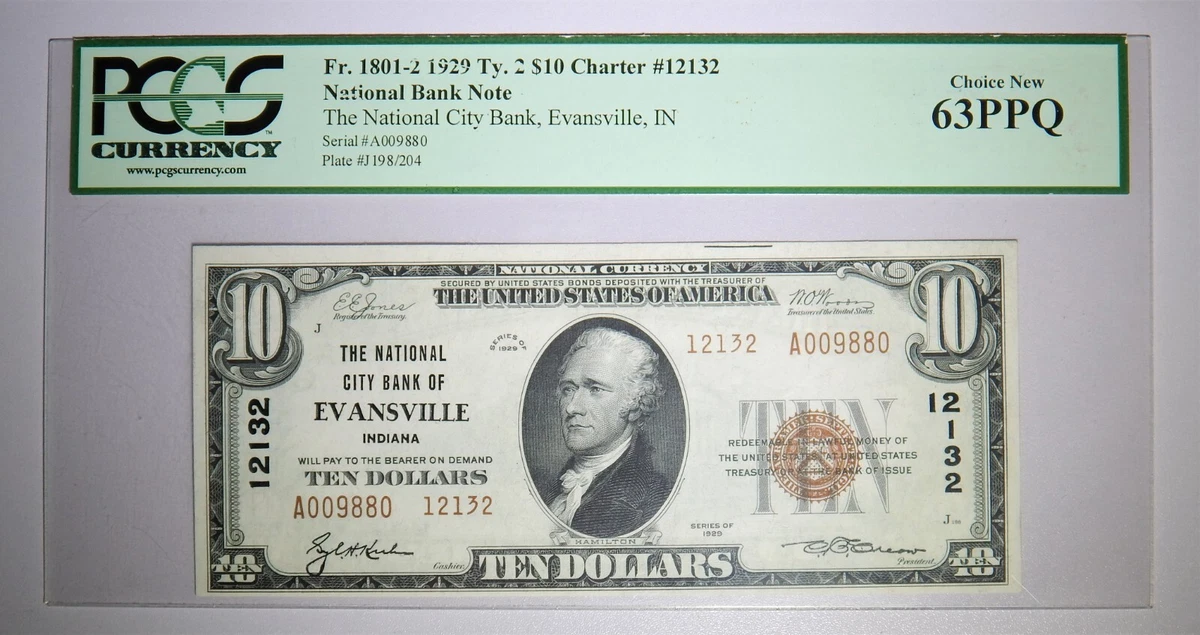 未曾流通10 美元国家纸币| eBay
