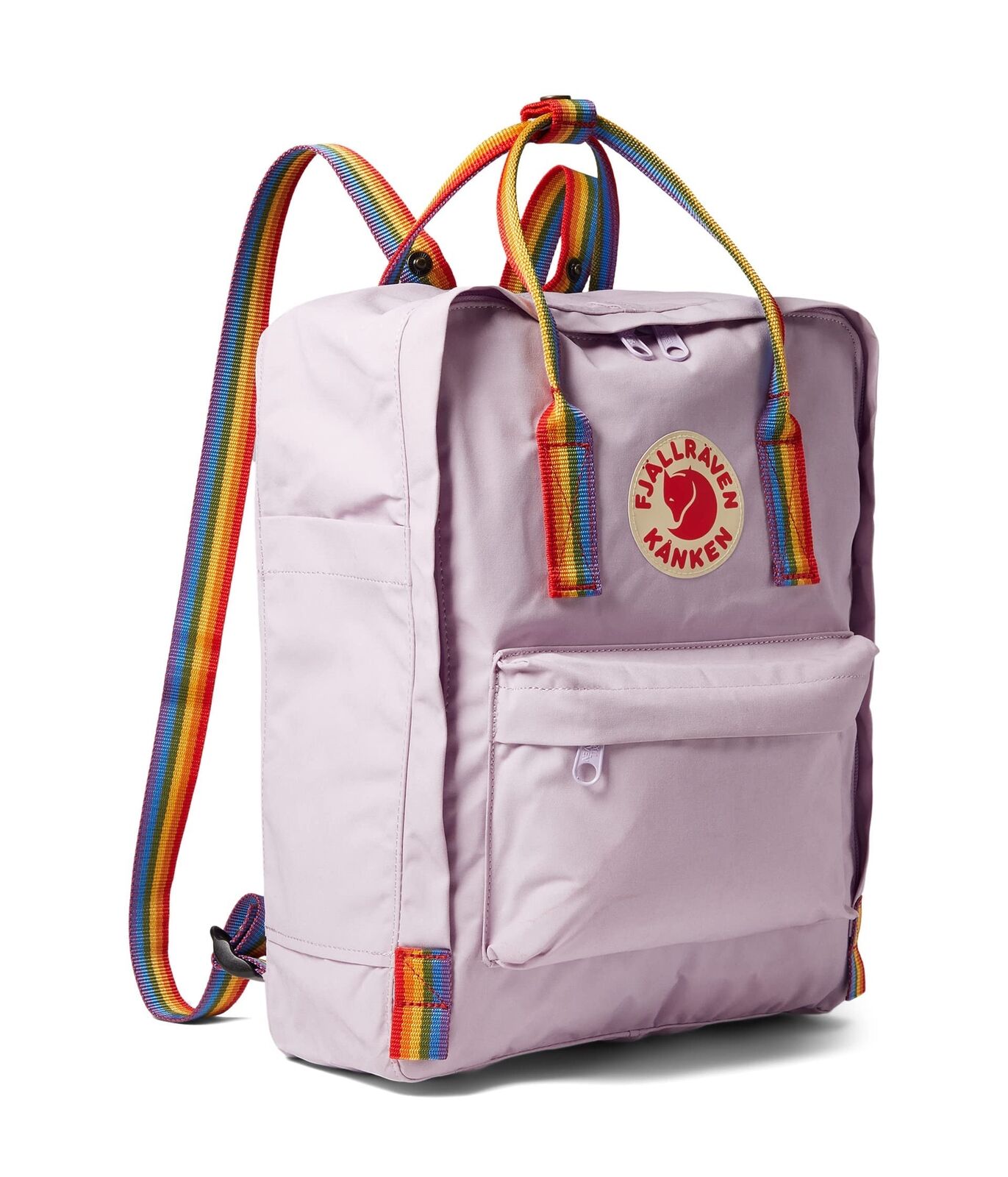 Fjallraven Kanken Rainbow (Pastel Lavender/Rainbow) Backpack Bags Purple