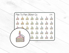 2315 Birthday Cakes Planner Stickers.