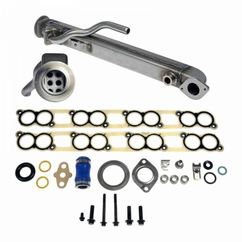High Flow Square EGR Oil Cooler Flush Kit For 0407 Ford 6.0L
