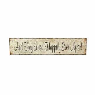 Heaven Sends Happily Ever After Plaque  Large wall hanging  Wedding gift idea