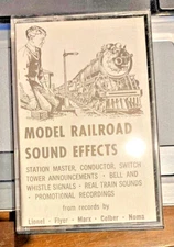Cassette Model Railroad Sound Effects Lionel American Flyer Marx Colber Noma