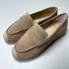 Sam Edelman Women's Tuscan Taupe Suede Kai Espadrille Flat Loafer Shoes - US 7