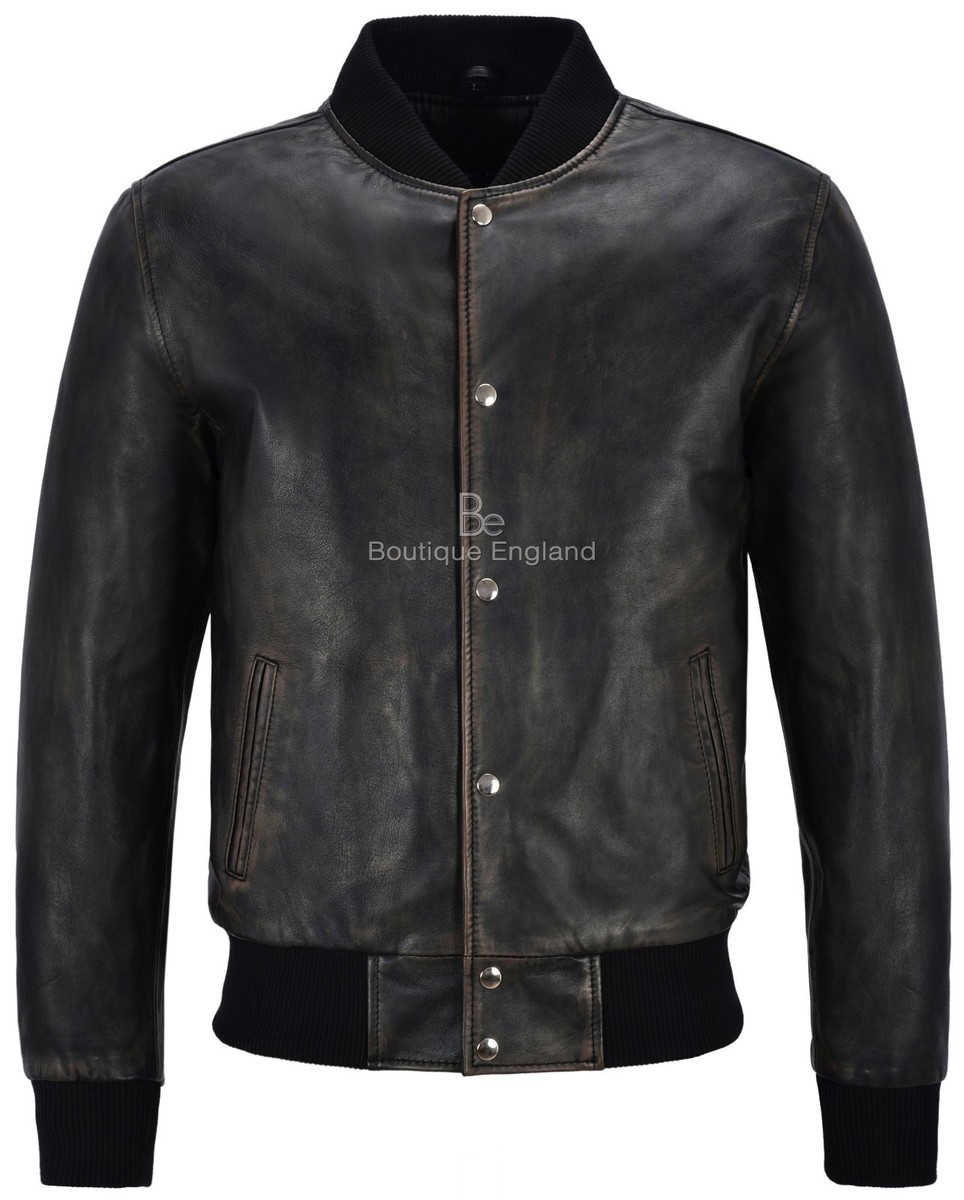 Black Varsity Jacket Mens Plain Black Mens Varsity Jacket