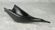 Japanese Pottery Ashtray Duck Goose Black 8-5/8in Long Mid Century Danish Modern