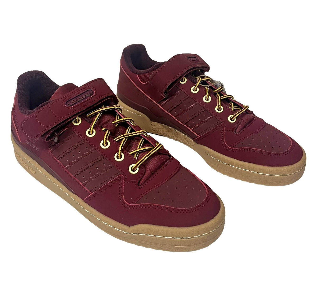 Adidas Men's Forum Low “Maroon/Gum” Casual Sneakers [GX7077] | eBay