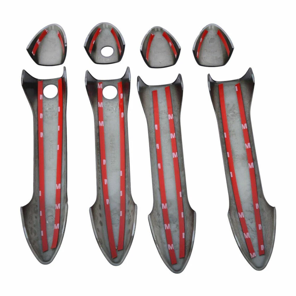 Cubiertas de manija de puerta negras brillantes para Honda Accord 2013-2017 con llave inteligente delantera Foto 3 de 3