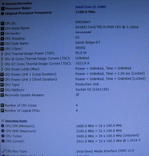 Asus P8Z68-V LE avec CPU Intel Core i5-2400 / LGA1155 - Photo 3/5