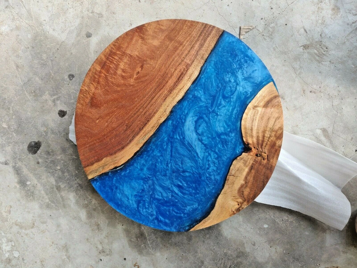 Epoxy Resin Round Coffee Table Top 24 inches Diameter 35 mm