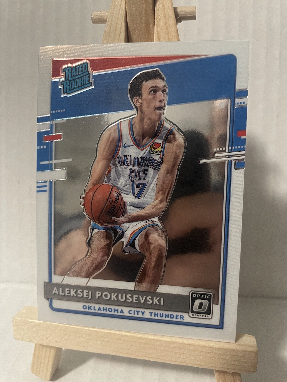 20-21 Donruss Optic - Aleksej Pokusevski - OKC Thunder- Rated Rookie Holo- #167