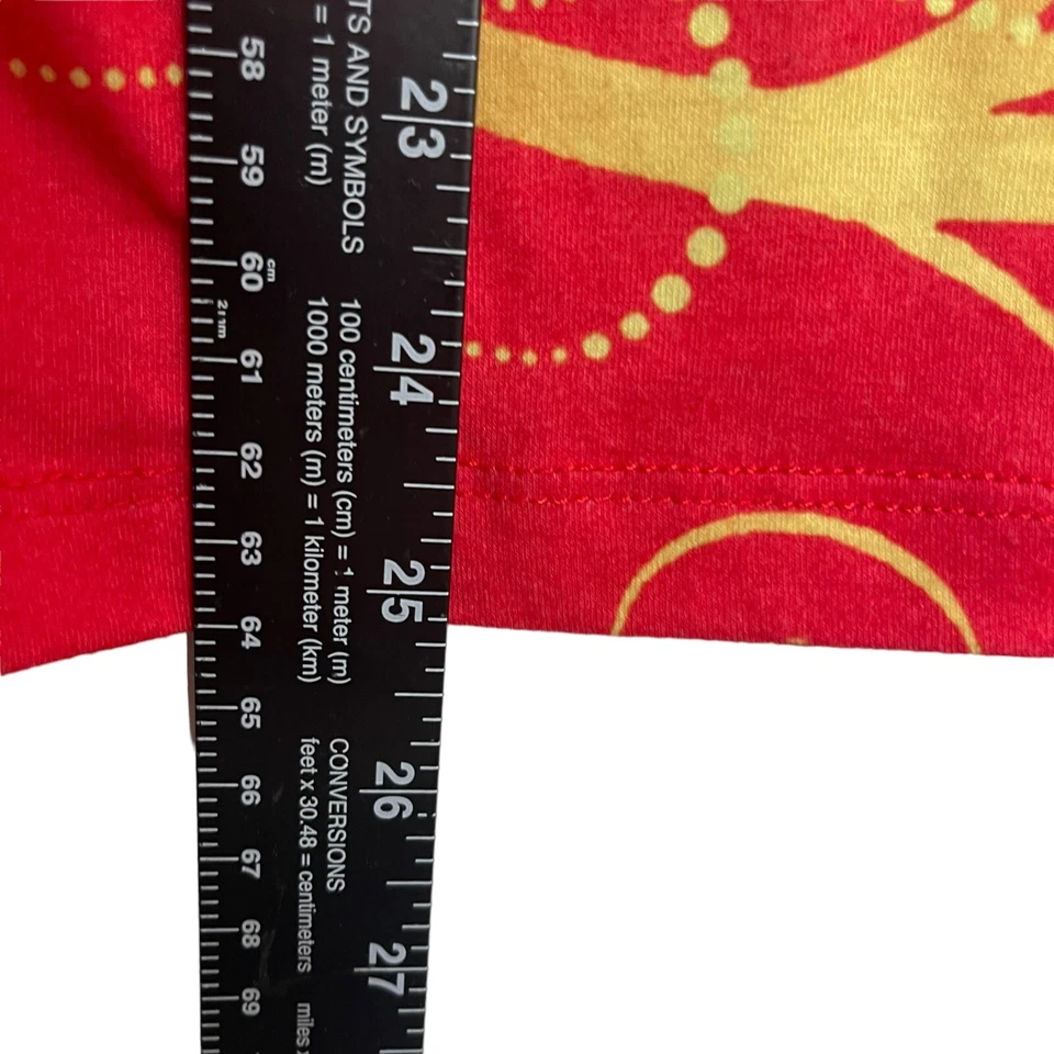 Рождественская рубашка Erika женская маленькая красное золото со стразами праздничный металлический олень - Изображение 2 из 4