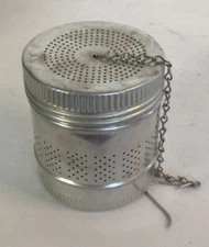 loose leaf tea infuser Vintage Chain Aluminum Large  Set of 2
